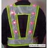 LED反光衣 带灯反光背心 工字V型反光马甲施工安全警示服