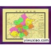 供应铜版地图、高档地图、装饰画（北京市地图）
