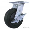 厂家供应A级欧标重型橡胶工业轮、重型灰色PVC脚轮等